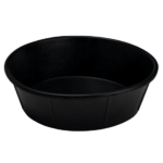 Black Rubber Feed Pan