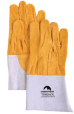 SOFT YELLOW LEATHER WELDING GLOVE