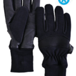 BLACK WINTER LINED GLOVE WITH CUFF