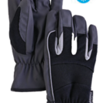BLACK WINTER LINED WORK GLOVE 40G THINSULATE