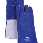 BLUE COWSPLIT LEATHER WELDING GLOVE