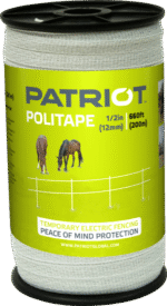 Patriot 1/2 Politape 660 Ft. White 6 Strand S.S.