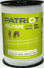 Patriot Politape. 1-1/2" x 660'. 6 SS strands