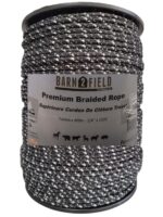 PREMIUM 7mm Braided Rope 4xCU/4xSS 400m, BLACK w/White Mark