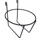 Single Calf Pail Holder Powder Coated Black With Small Hooks
