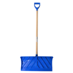 Barn/Snow Scraper Blue with Wood Handle