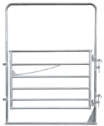 True North Farm & Ranch - 6 Ft X 96"H 6 Bar Pre-Galvanized Walk Through Gate