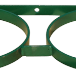 Double Calf Pail Holder Green - Flat Bar Style