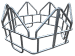 Utility Round Tombstone Bale Feeder
