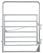 True North Farm & Ranch - 6 Ft X 96"H Pre-Galvanized 7 Bar Walk Through Gate