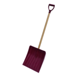 5" HD Poly Shovel With 40" Wood Handle and D Grip