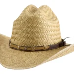 Straw Calf Roper Cowboy Hat