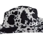 Felt Black and White Cowboy Hat