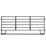 True North Farm & Ranch - 12 Ft GREY Medium Duty Round 6 Bar 60" Corral Panel