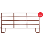 True North Farm & Ranch - 12Ft Utility 5 Bar Corral 72" RED